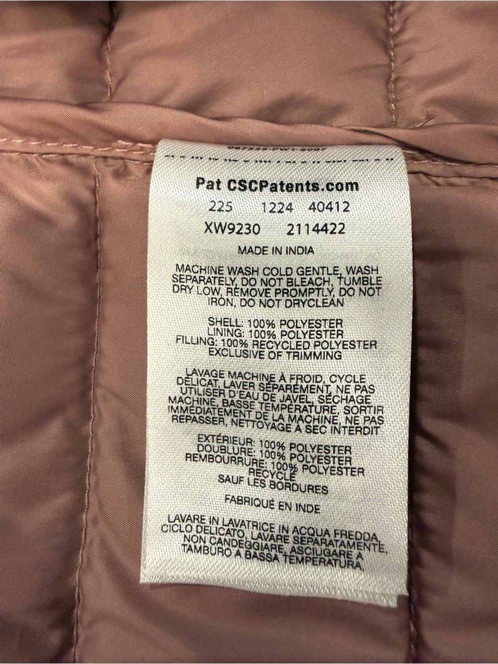 Columbia Women's Puffer Jacket - Mauve Pink - Picture 6 of 12